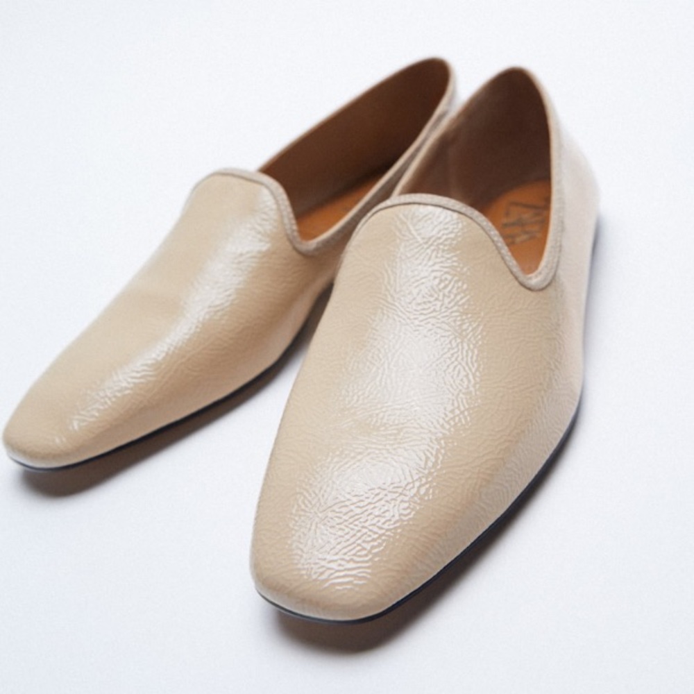 Zara Patent Finish Loafers